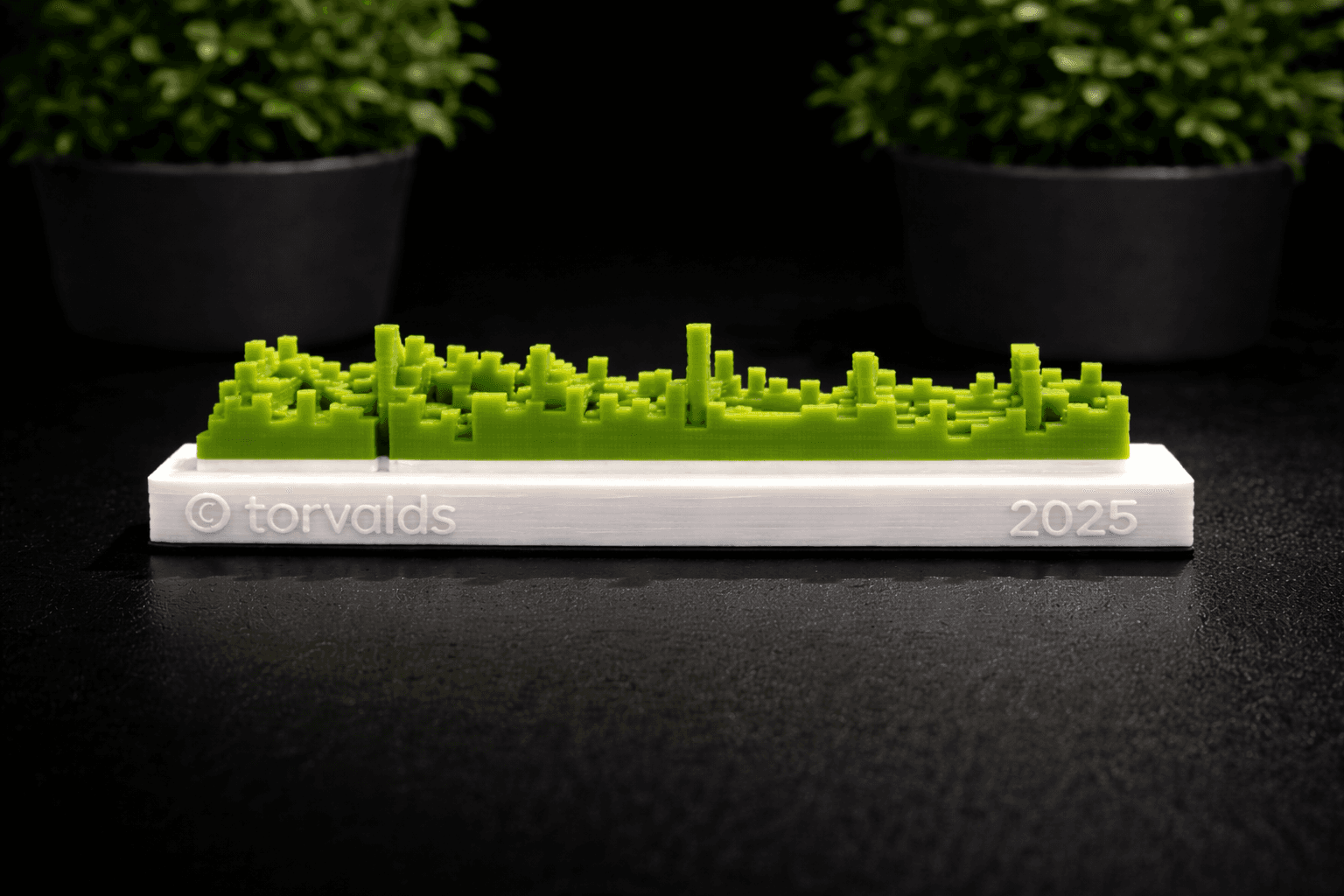 GitHub contribution chart print close-up